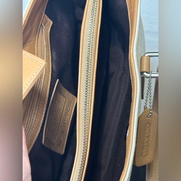 Coach Bonnie Linen Satchel Bag - Picture 9 of 10